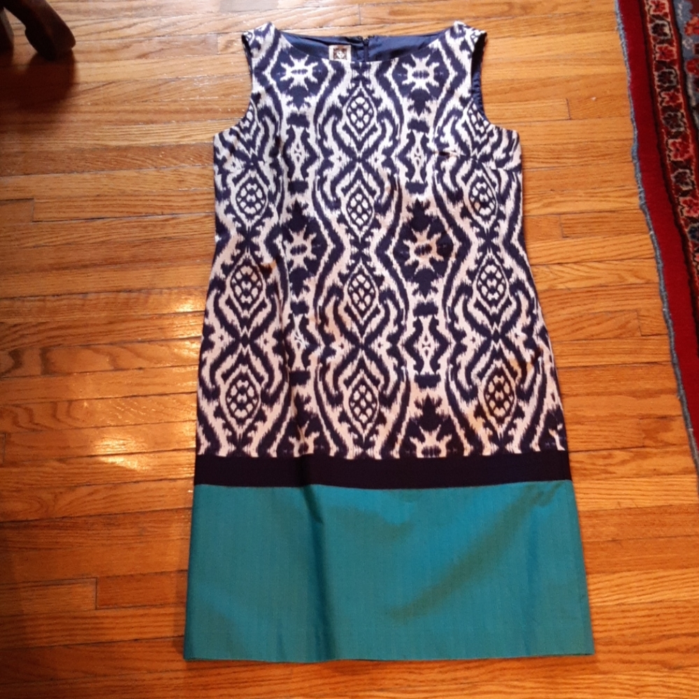Gorgeous batik Ann Klein sheath dress